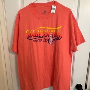 Disney Parks  Men's Orange Graphic Tee